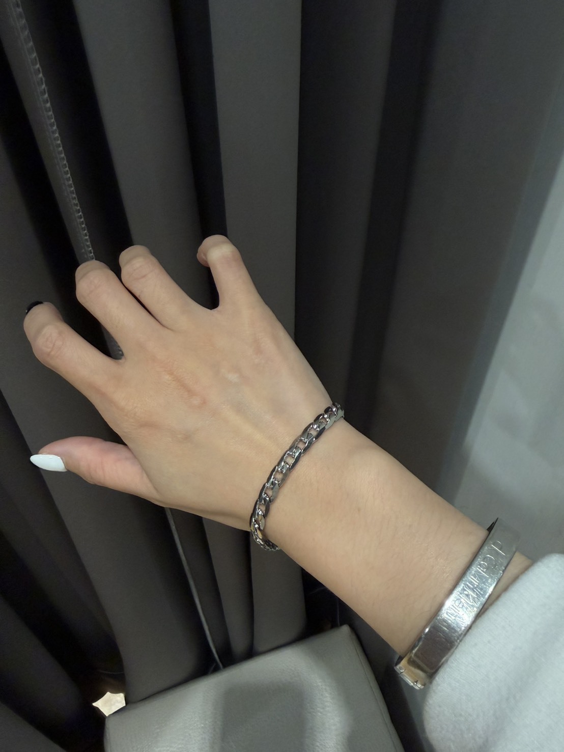 潮人搭配首飾 NK鈦鋼手鍊 素鏈手環 男女中性  KB054