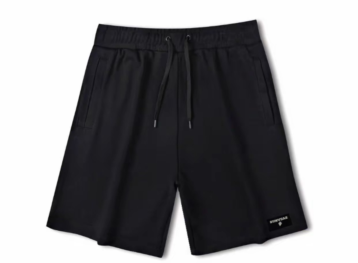 SD260617-A18-SUNVDAE針織短褲休閒男士短褲夏季2697-黑色
