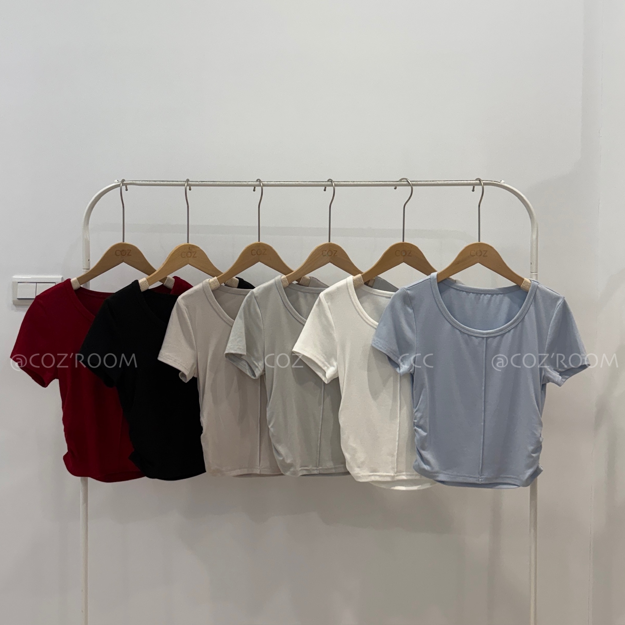 COZ MADE ) 基礎款涼感棉中線圓領Tee (6色) _W1003