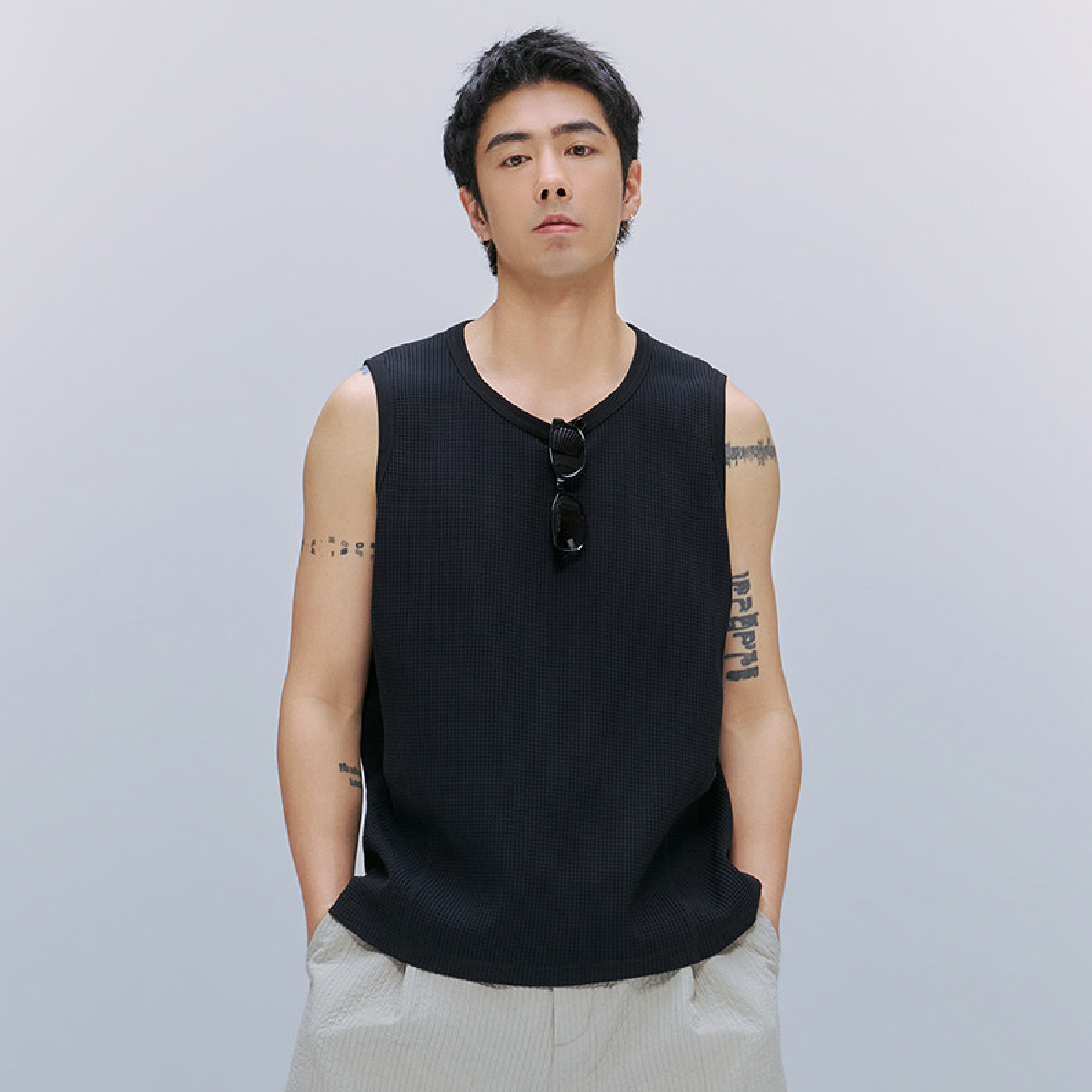TANOXI SOLOTEX® Waffle Tank Top 華夫格 吸濕速乾背心 [TNX-V081]
