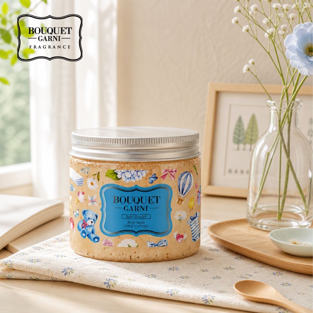 Bouquet Garni Sugar Body Scrub Baby Powder