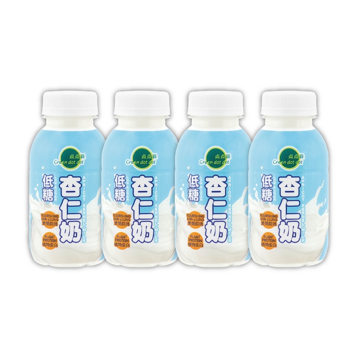 Greendotdot Apricot Kernel Milk (Low Sugar) (250ml X 4)