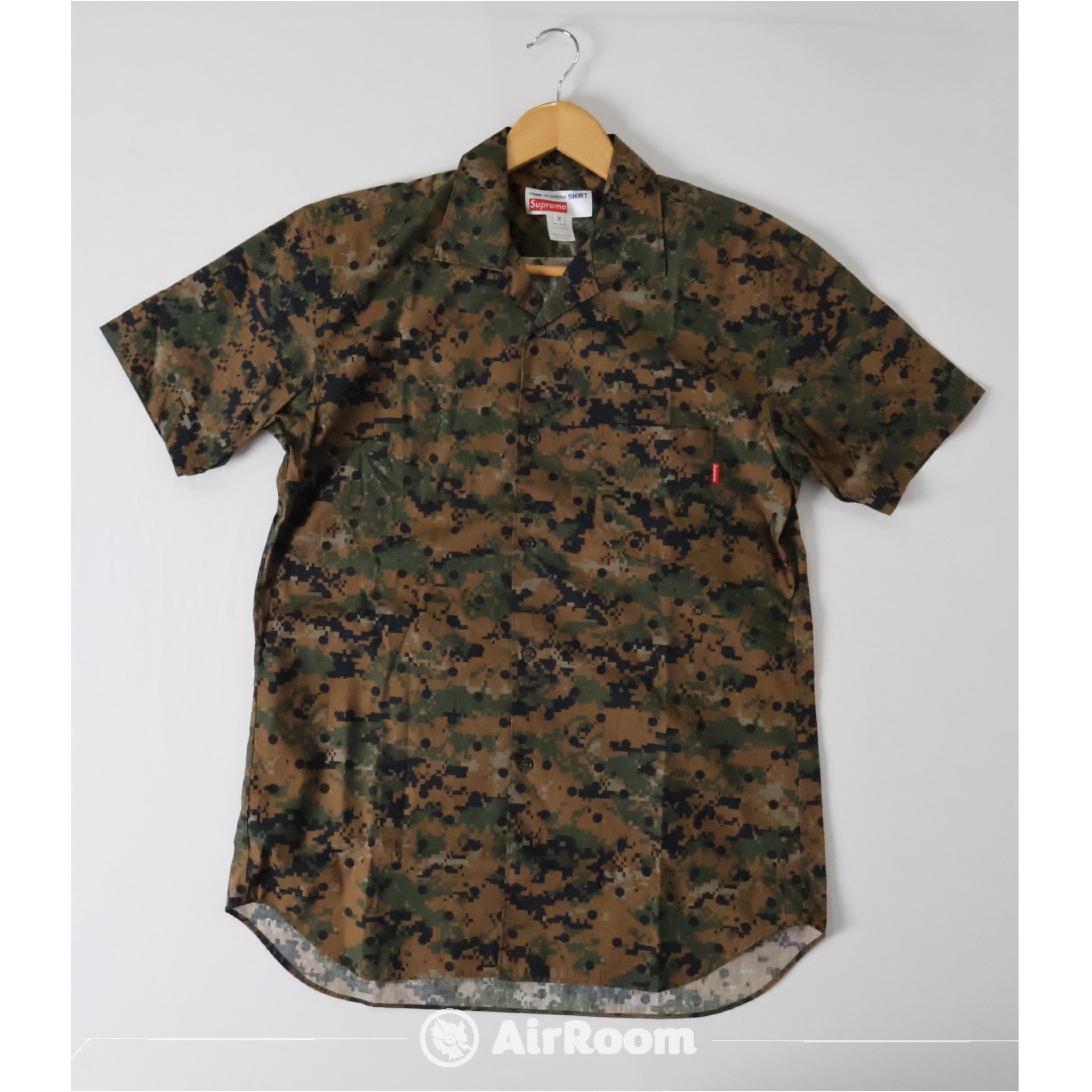 2013SS Supreme Comme des Garcons CDG LOOP COLLAR SHIRT 川久保玲 聯名 迷彩 短袖 襯衫 現貨