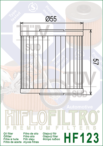 HIFLO OIL FILTER HF123