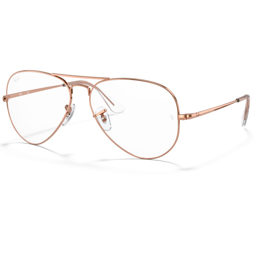 【RayBan】RB6489 3094-58mm 經典飛官框光學眼鏡(玫瑰金)#韓星李洙赫配戴