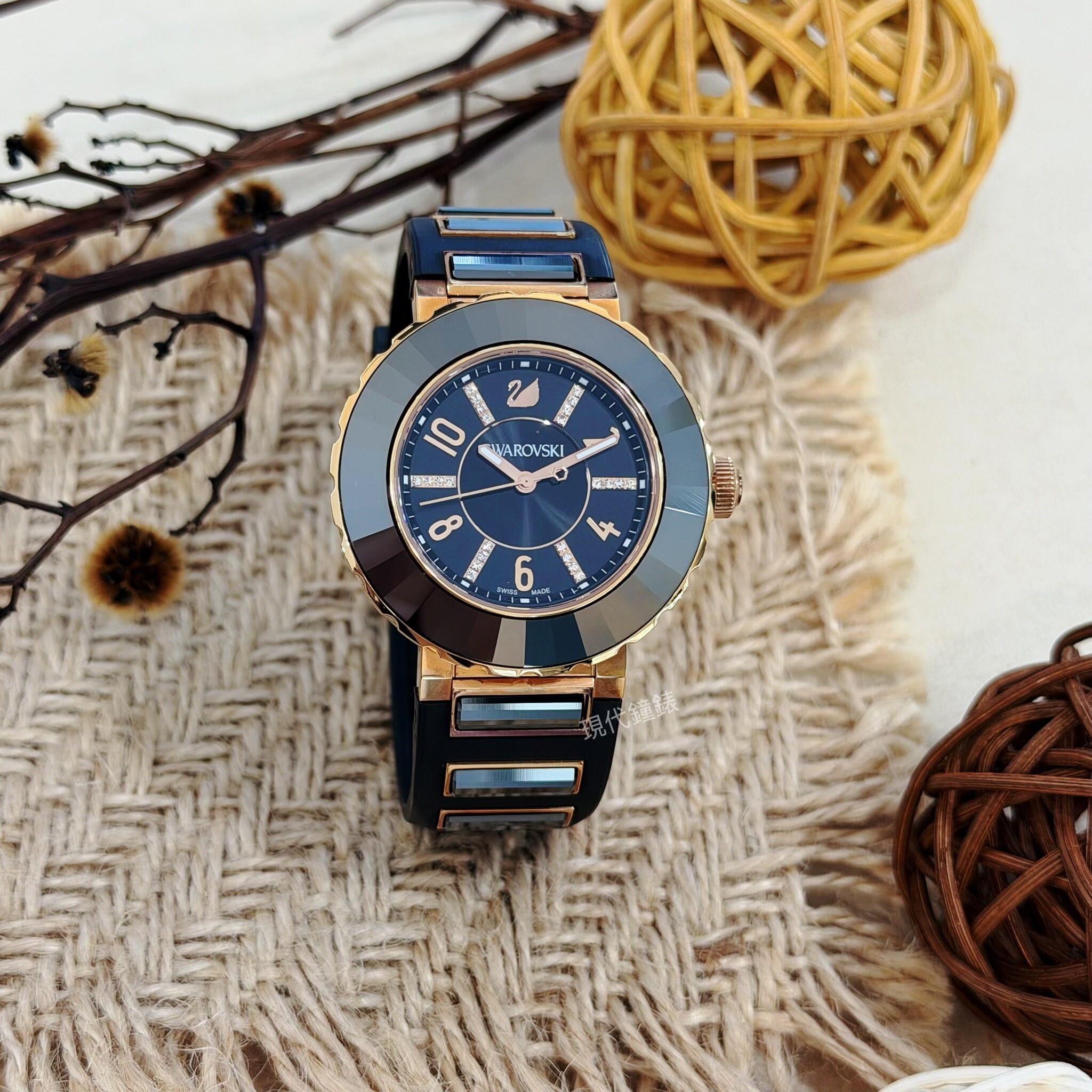【SWAROVSKI施華洛世奇】施華洛世奇璀璨女腕錶5040553 39mm 現代鐘錶