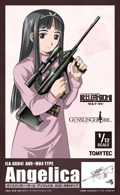 預購26/10 TOMYTEC 代理版 組裝模型 1/12 迷你武裝 LA-GG04 神槍少女 安潔麗卡 AUG‧M84 Type