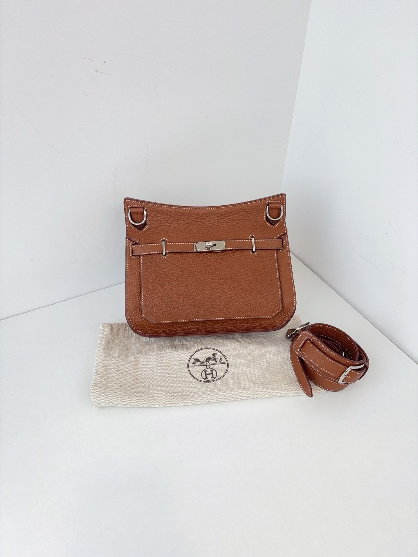 【99新】Hermes Jypsiere28 金棕銀扣