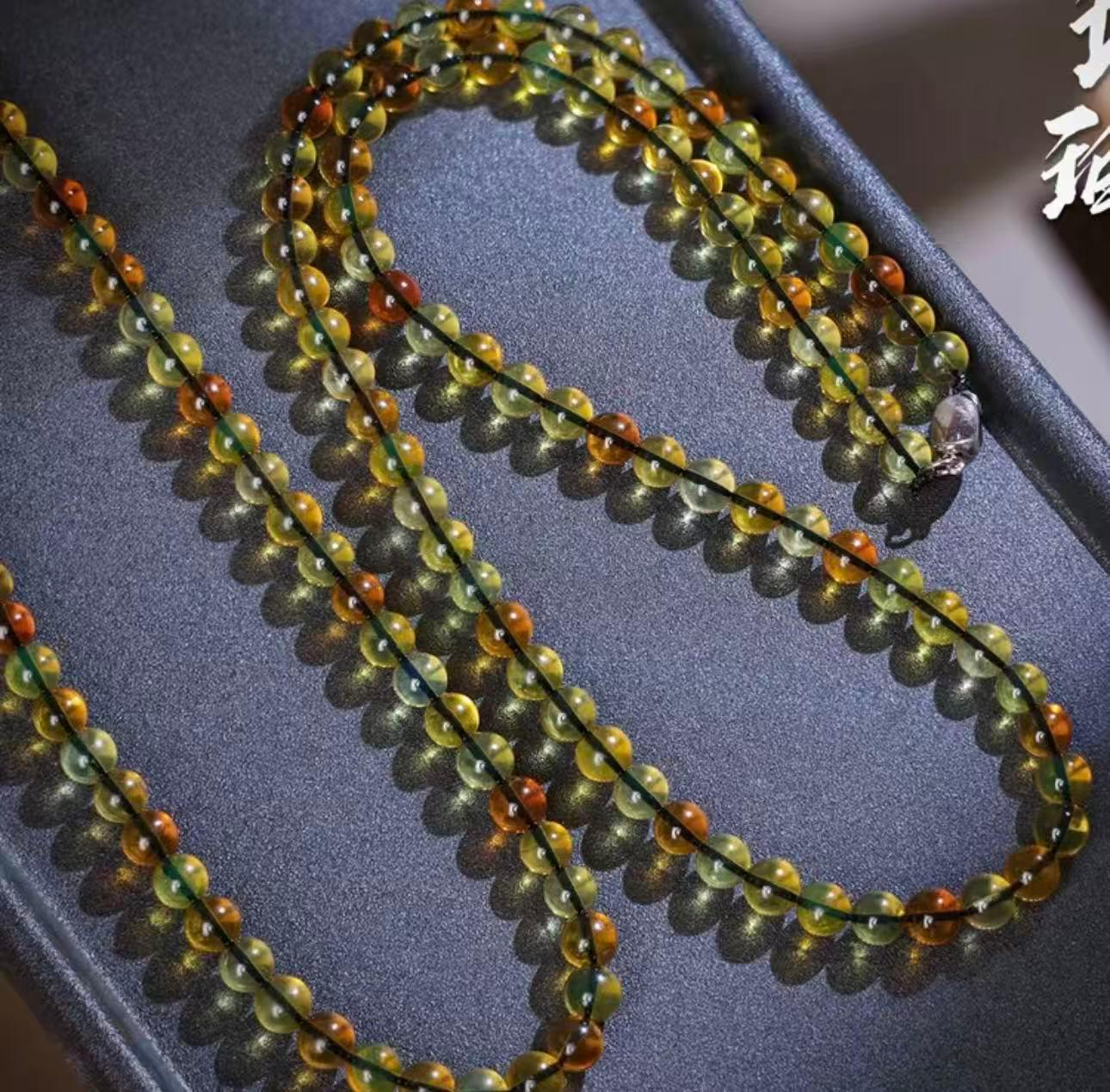 BH058 茶王6m項鏈 (包證書)