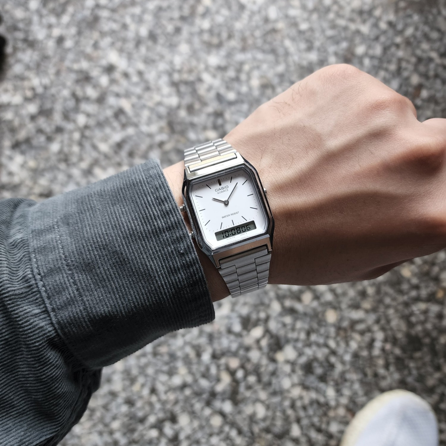 CASIO AQ-230 復古方形手錶