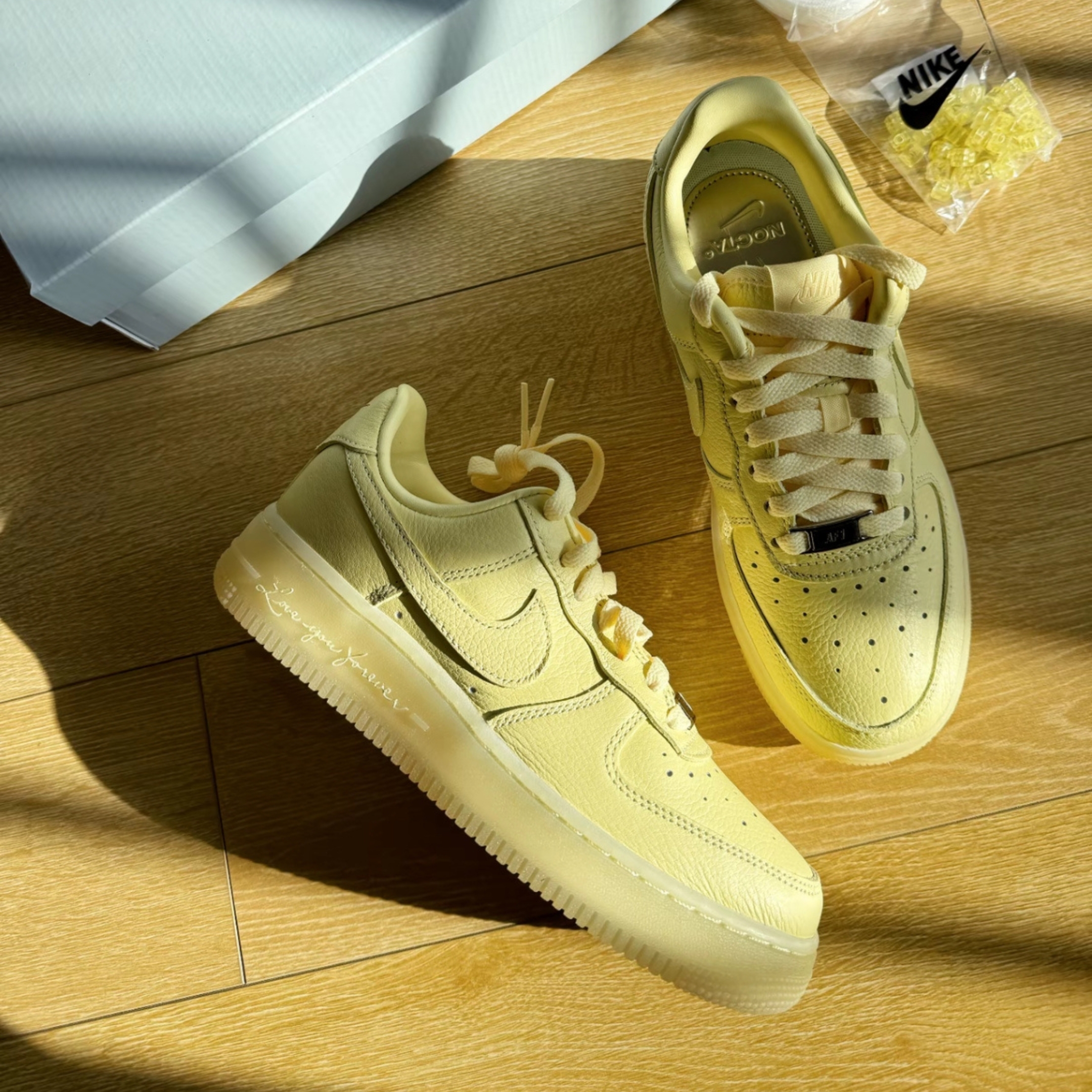 NICEDAY 代購 Nocta x Nike Air Force 1 Low Love You Forever 檸檬黃 聯名 男鞋 CZ8065-800