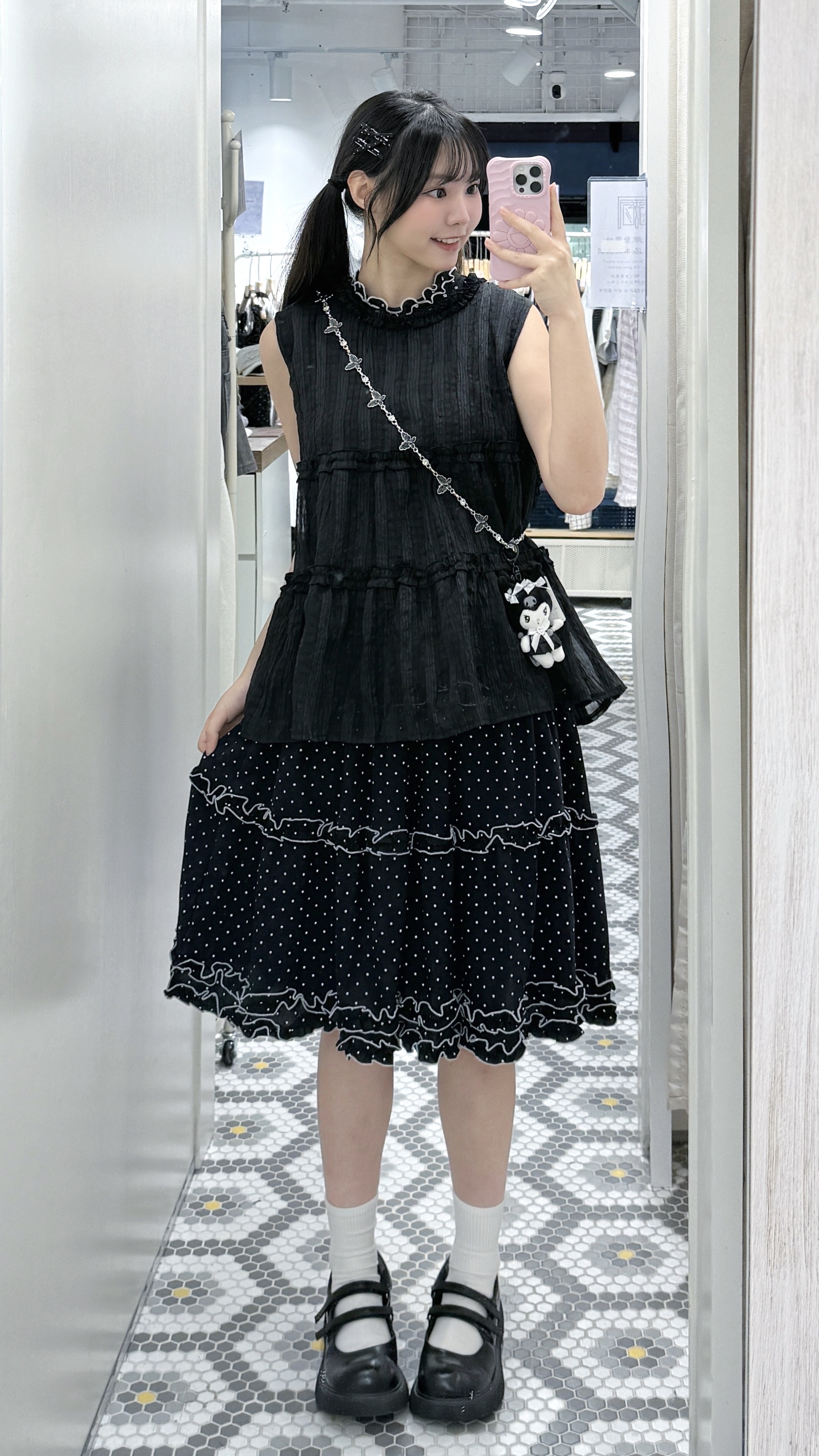 EA1318｜春夏必入小清新ruffle邊背心上衣⁺˳✿⏦₊