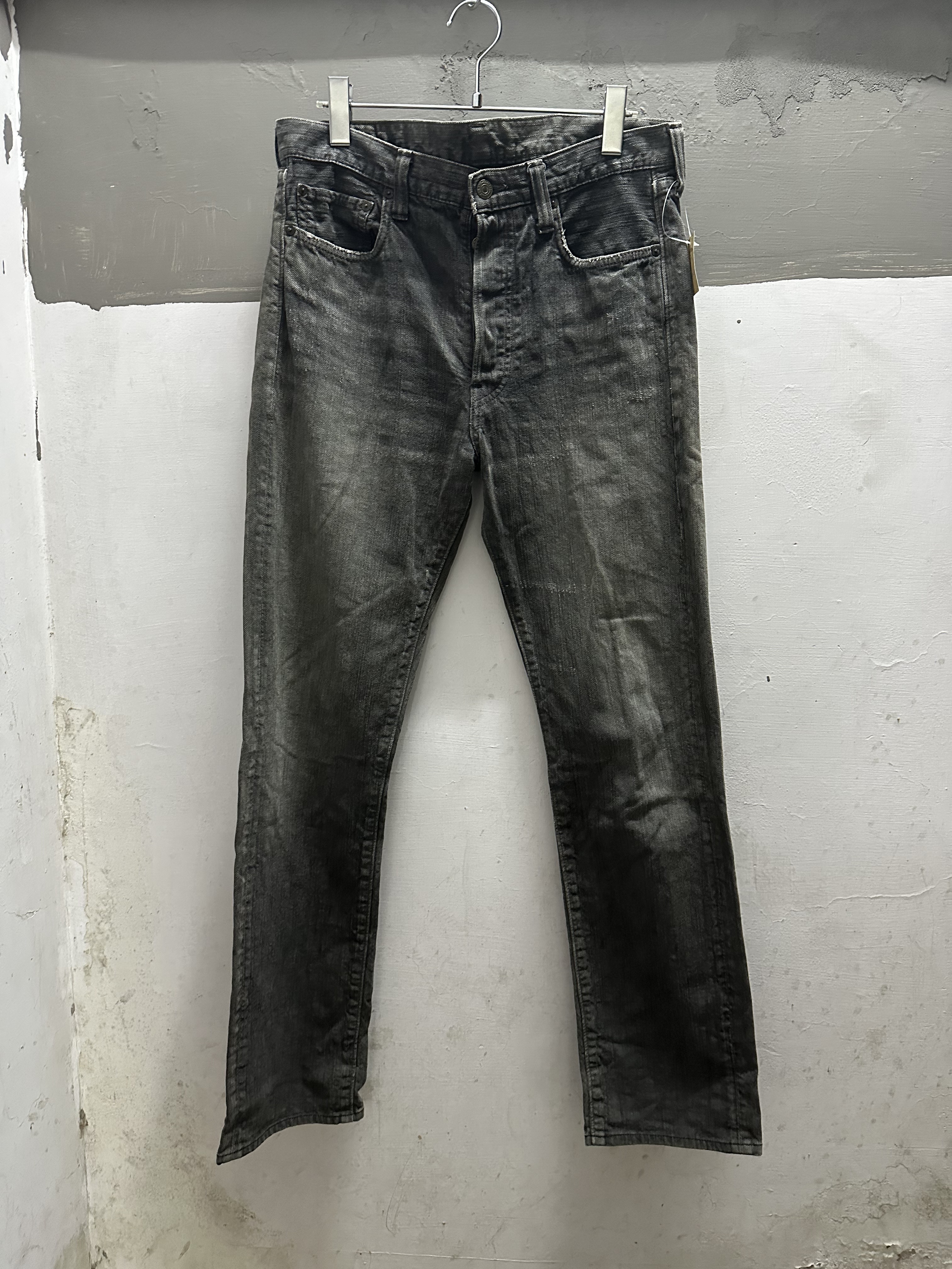 OLD FULL COUNT BLACK FADE JEANS