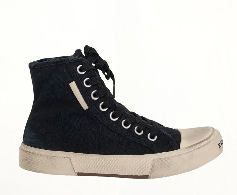 Balenciaga high top paris sneakers black