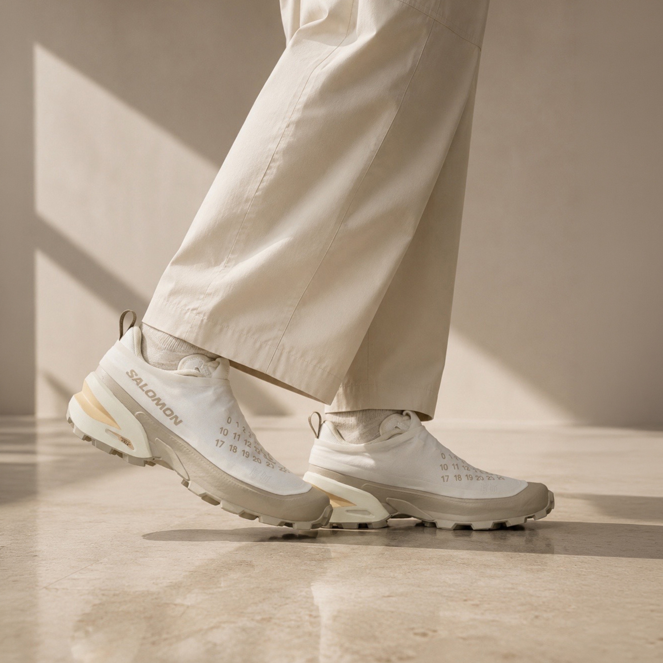 NICEDAY 代購 MM6 Maison Margiela x Salomon CROSS DUST 聯名 索羅門 機能 奶油 白 L49200600
