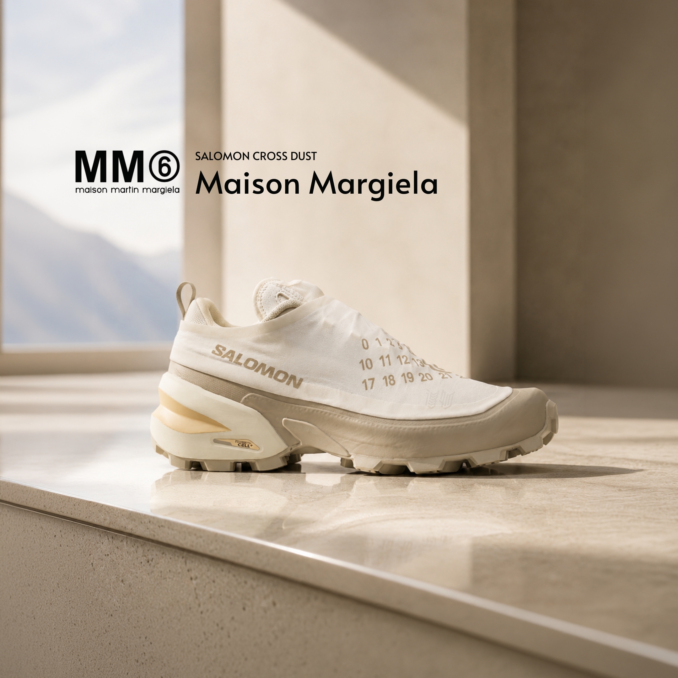 NICEDAY 代購 MM6 Maison Margiela x Salomon CROSS DUST 聯名 索羅門 機能 奶油 白 L49200600