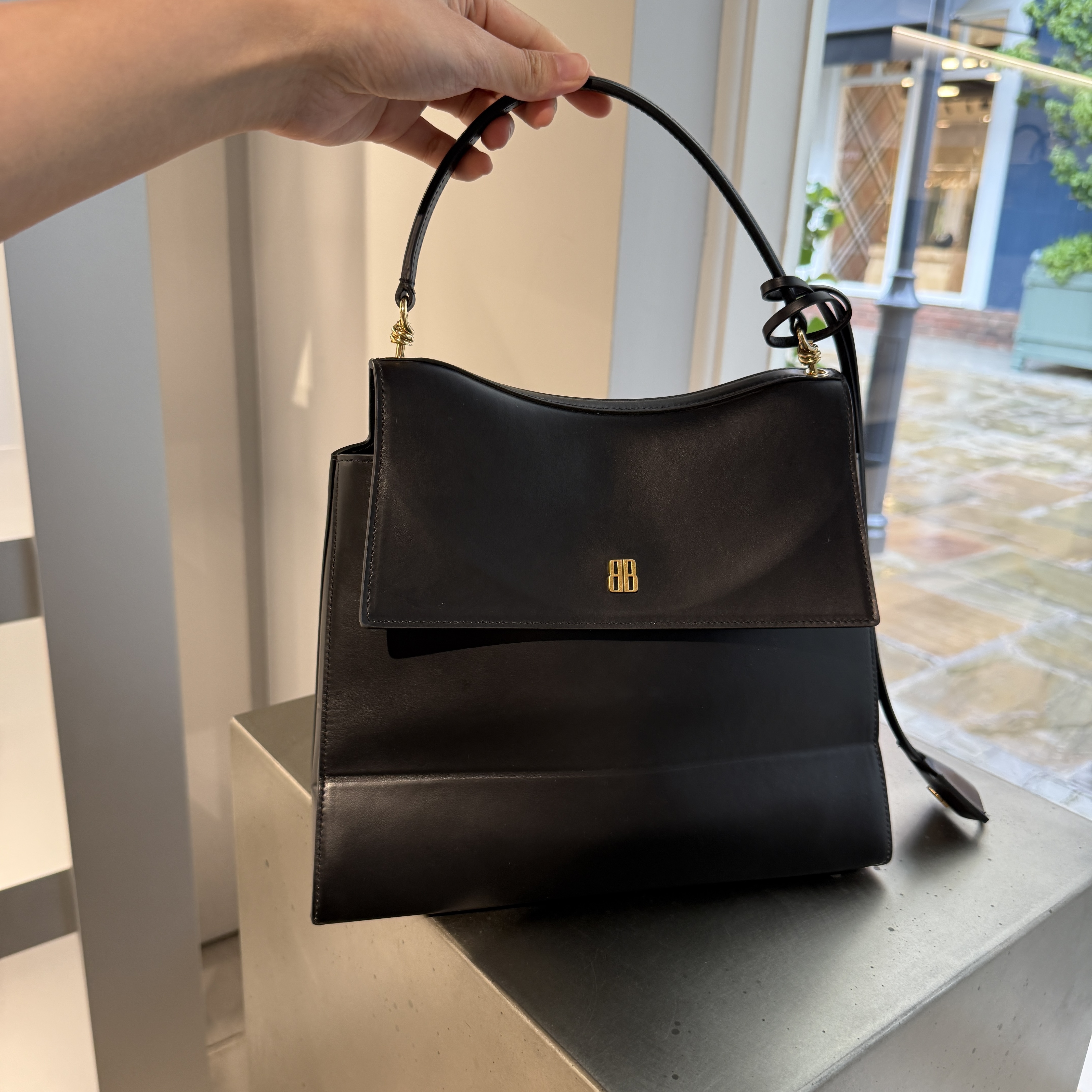 Balenciaga nano top handle M bag black 829293