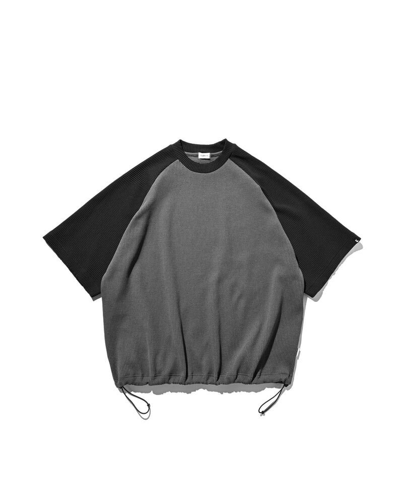 2026SS CLESSTE CITY LIGHT THERMAL RAGLAN S/S T-SHIRT WITH DRAWSTRINGS 撞色 華夫格 抽繩 短T 現貨 CLS-TE-2524