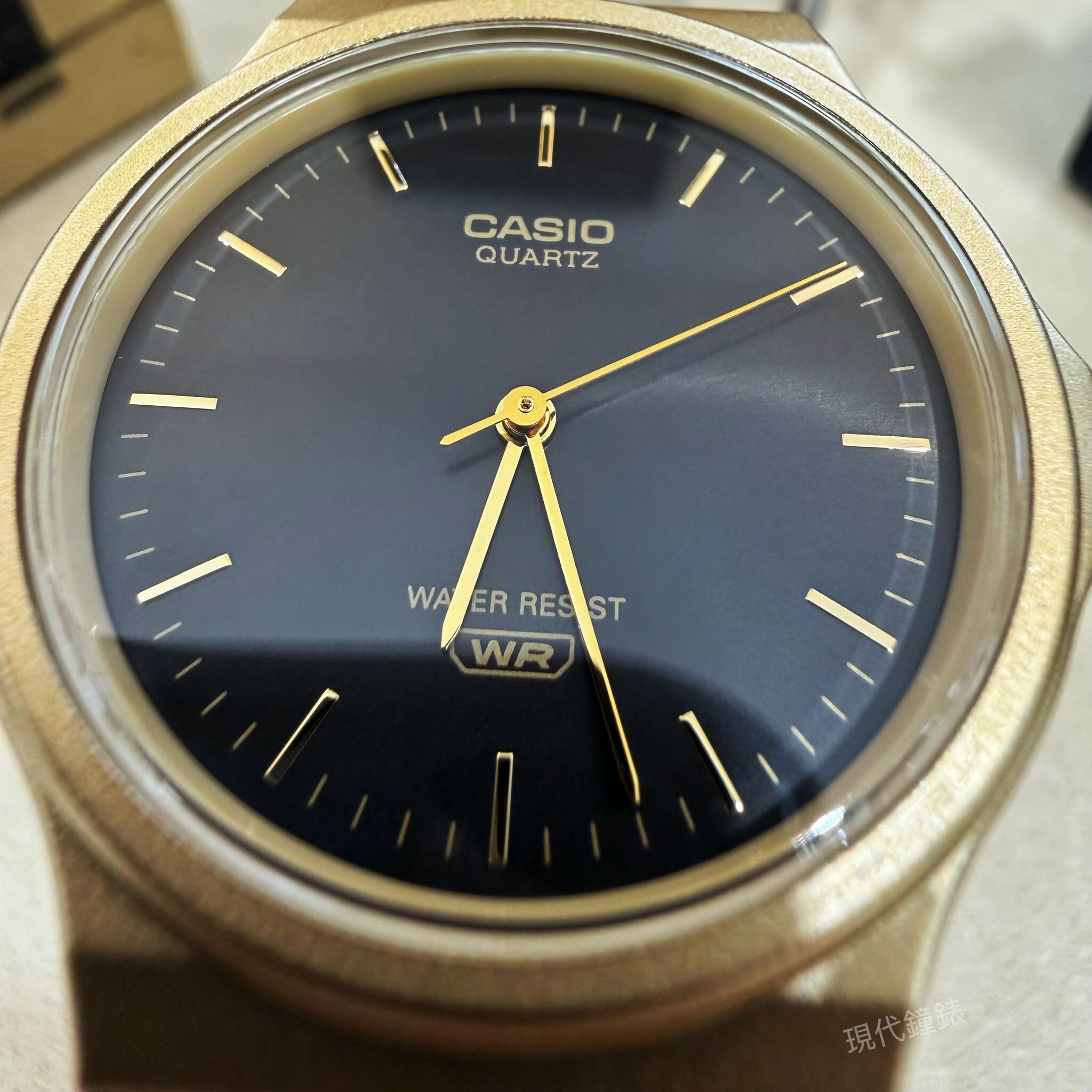 【CASIO 卡西歐】復古簡約薄型指針石英錶 MQ-24GA-1A 34.9mm 現代鐘錶