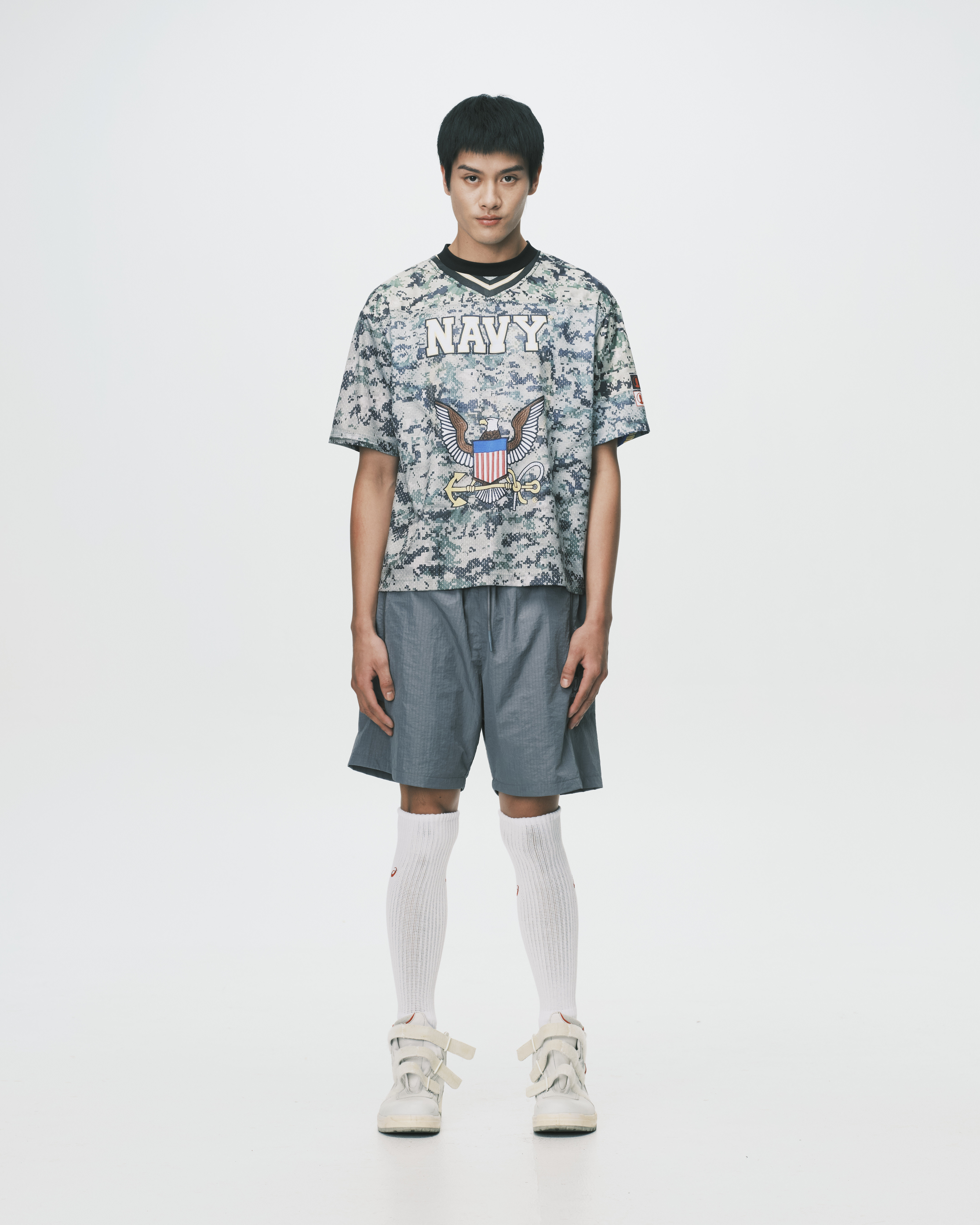 nul1.org ｜(nu-P63) - Profile Shorts (Gray)