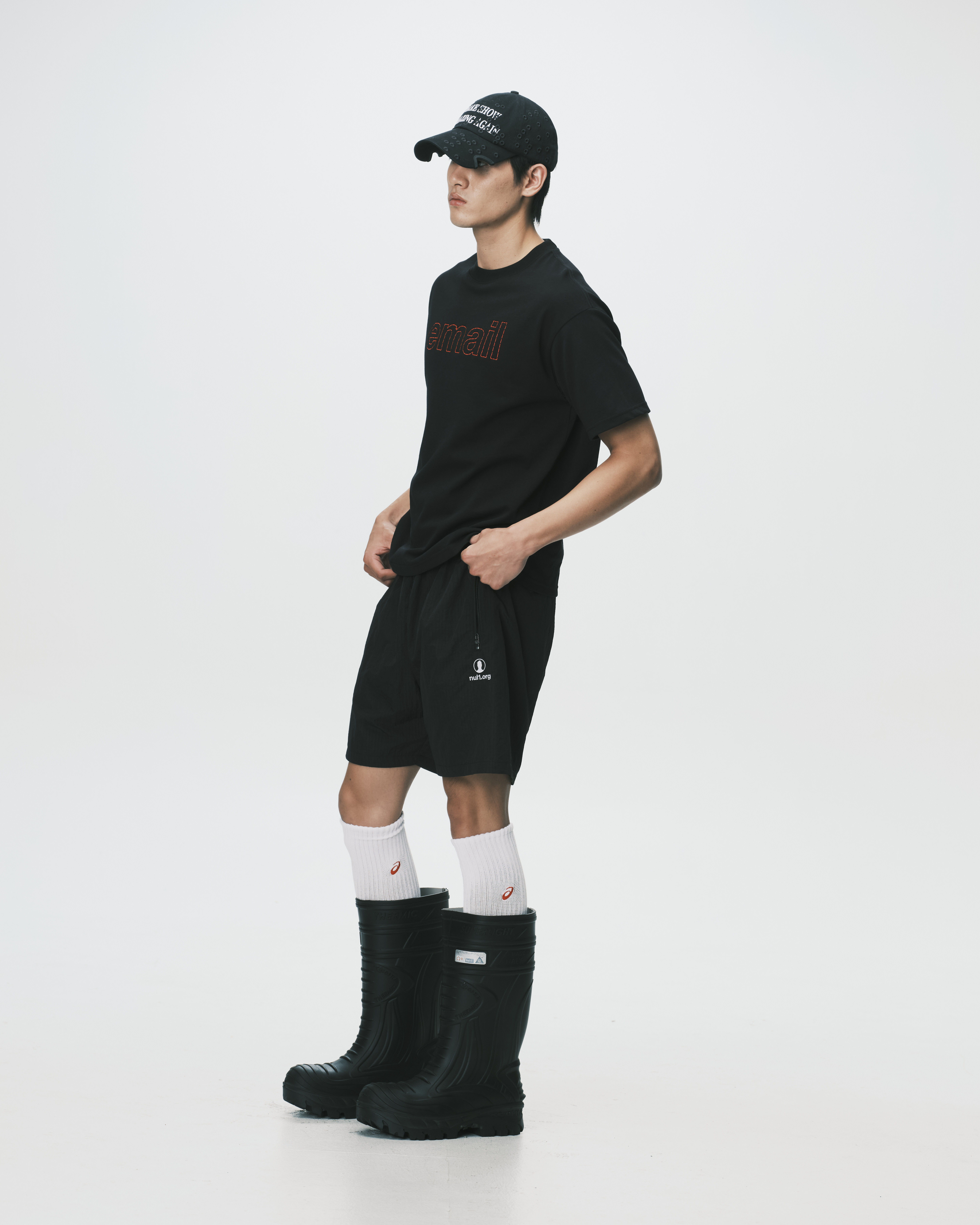 nul1.org ｜(nu-P62) - Profile Shorts (Black)