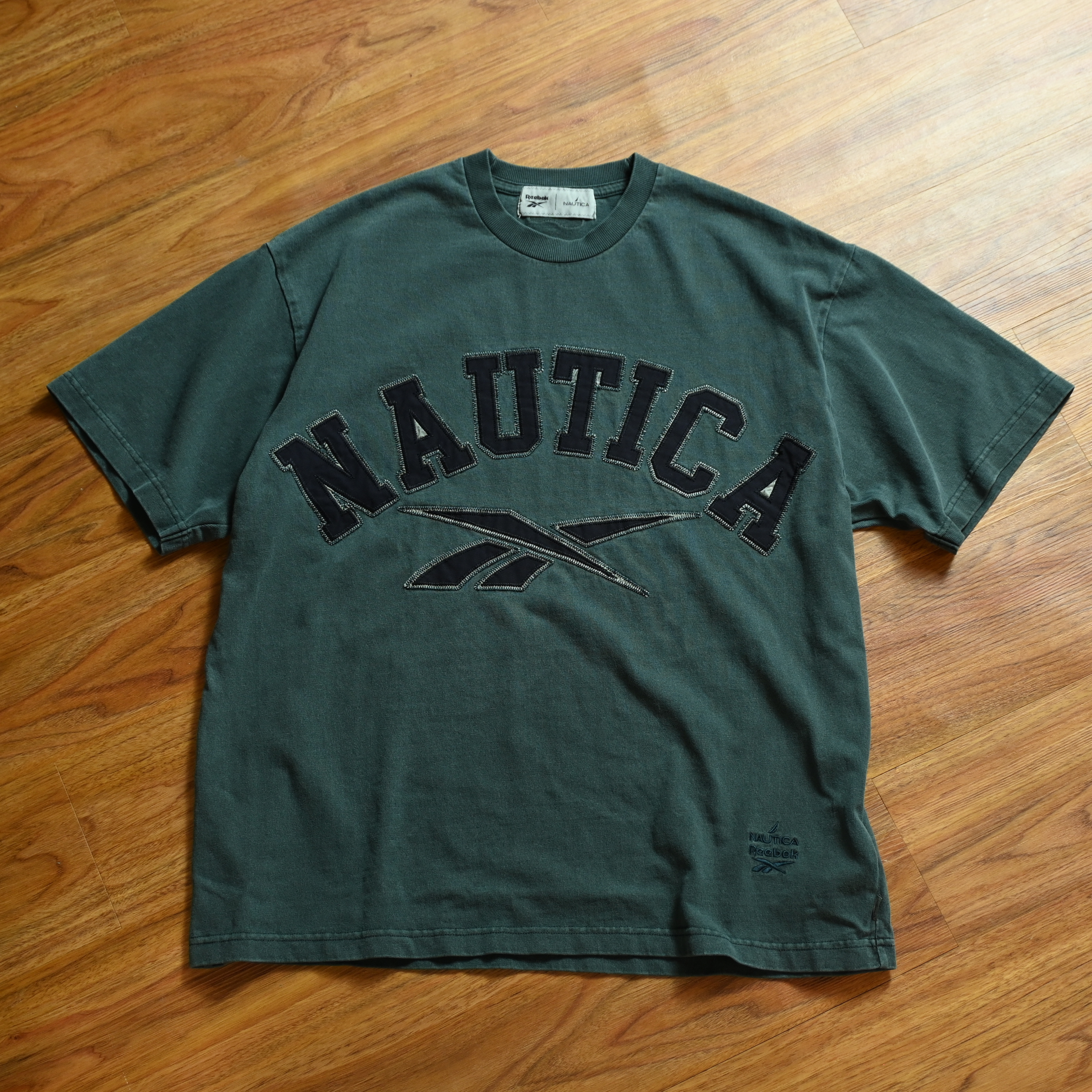 Reebok x Nautica Pigment Dyed Arch Logo Tee
