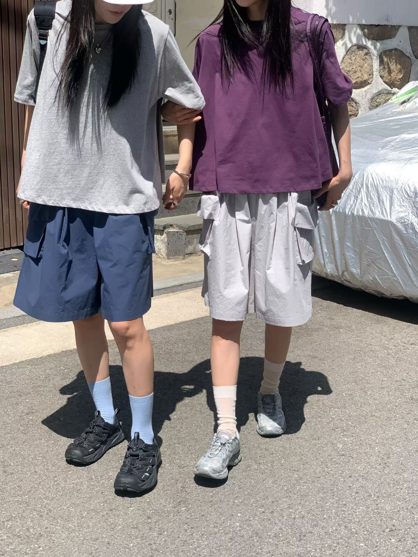 韓國簡約Cotton Tee/中長褲
