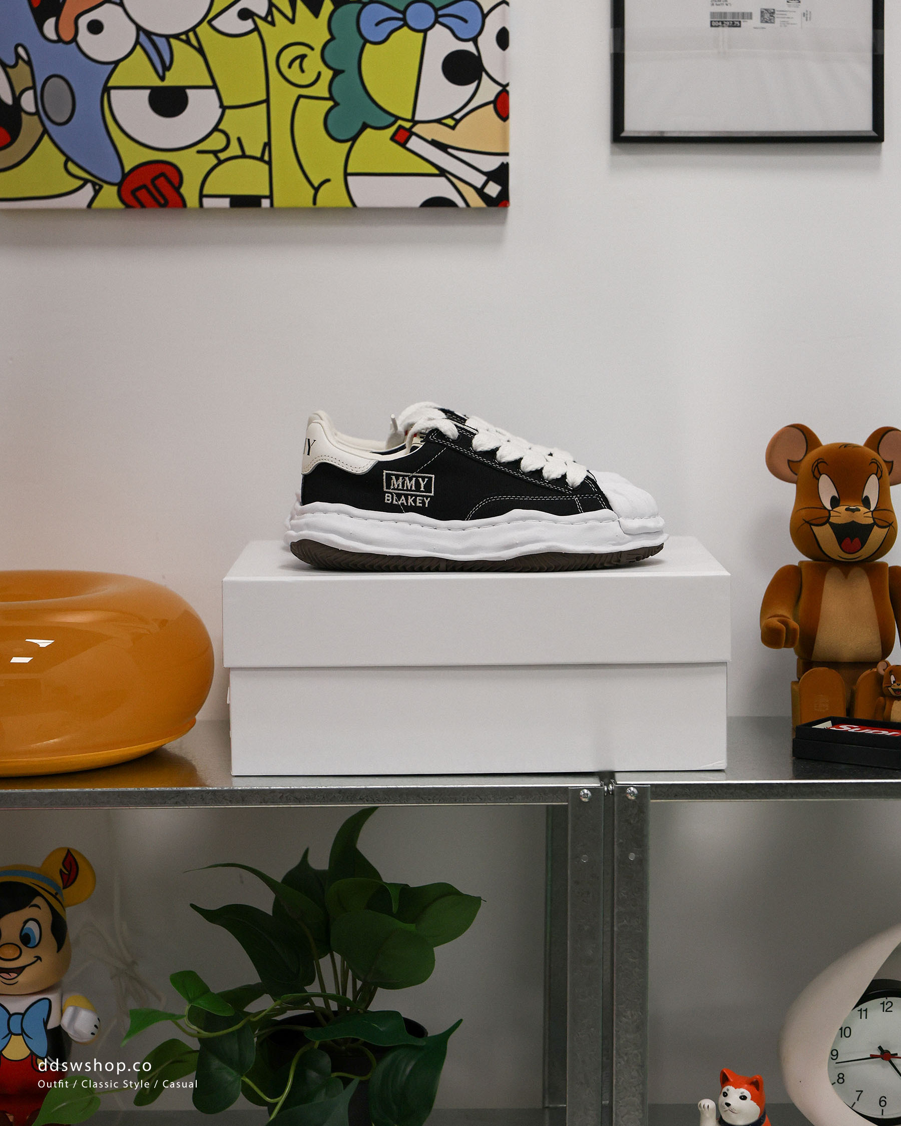 "代購" MAISON MIHARA YASUHIRO OG SOLE LOW 貝殼頭三原康裕MMY 黑白溶解鞋