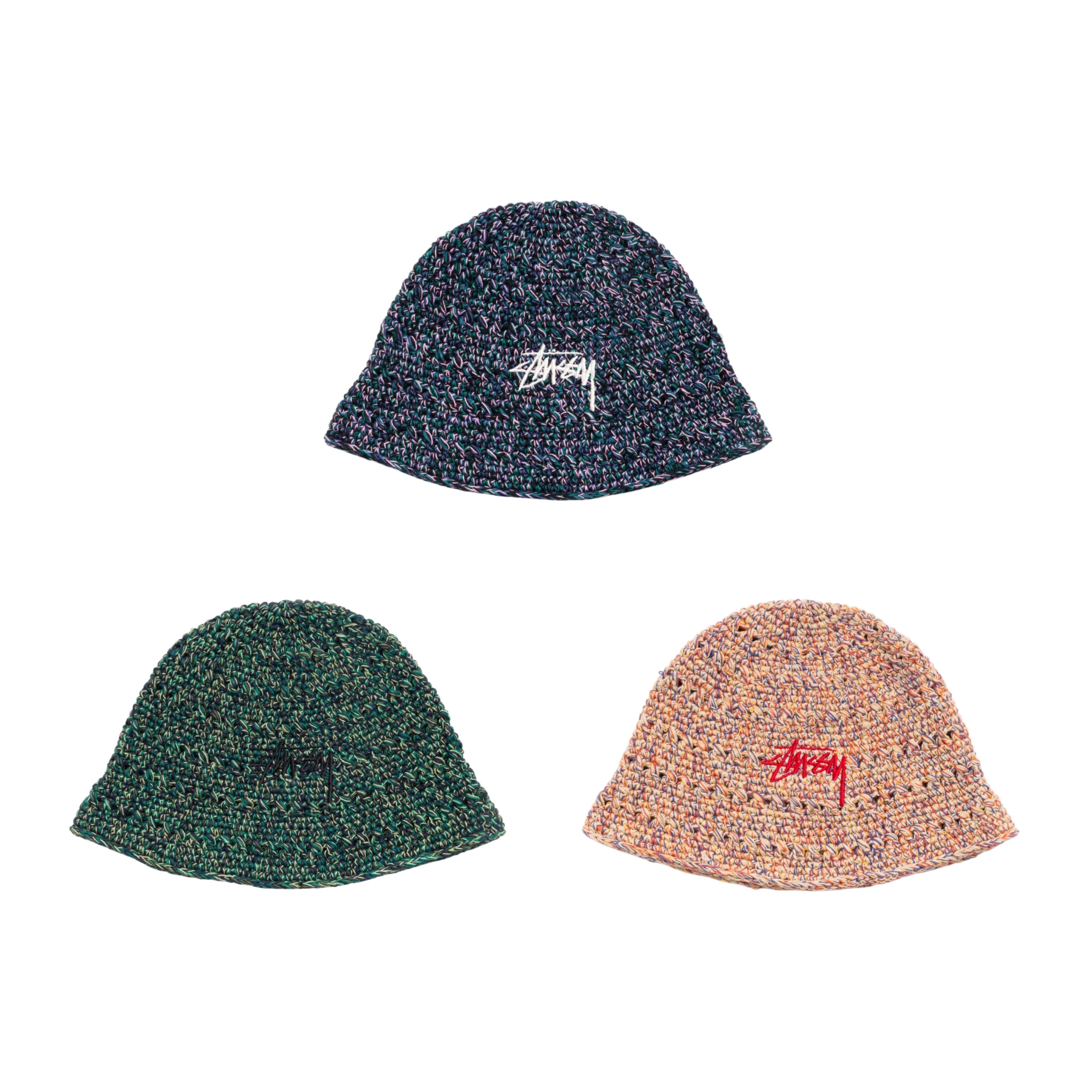 2026SS STUSSY HEMP STOCK KNIT BUCKET HAT 針織帽子漁夫帽現貨
