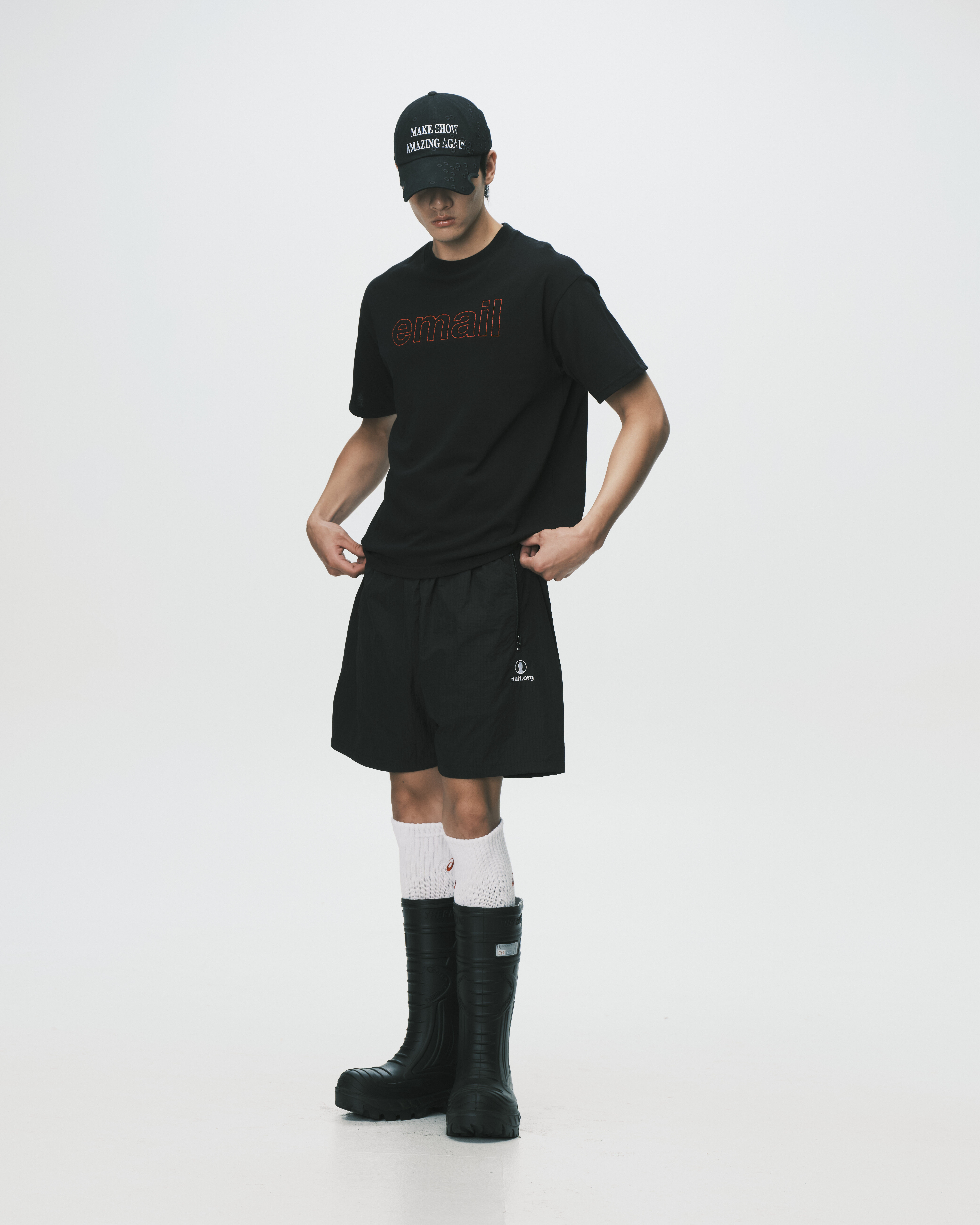 nul1.org ｜(nu-T117) - email Tee (Black)