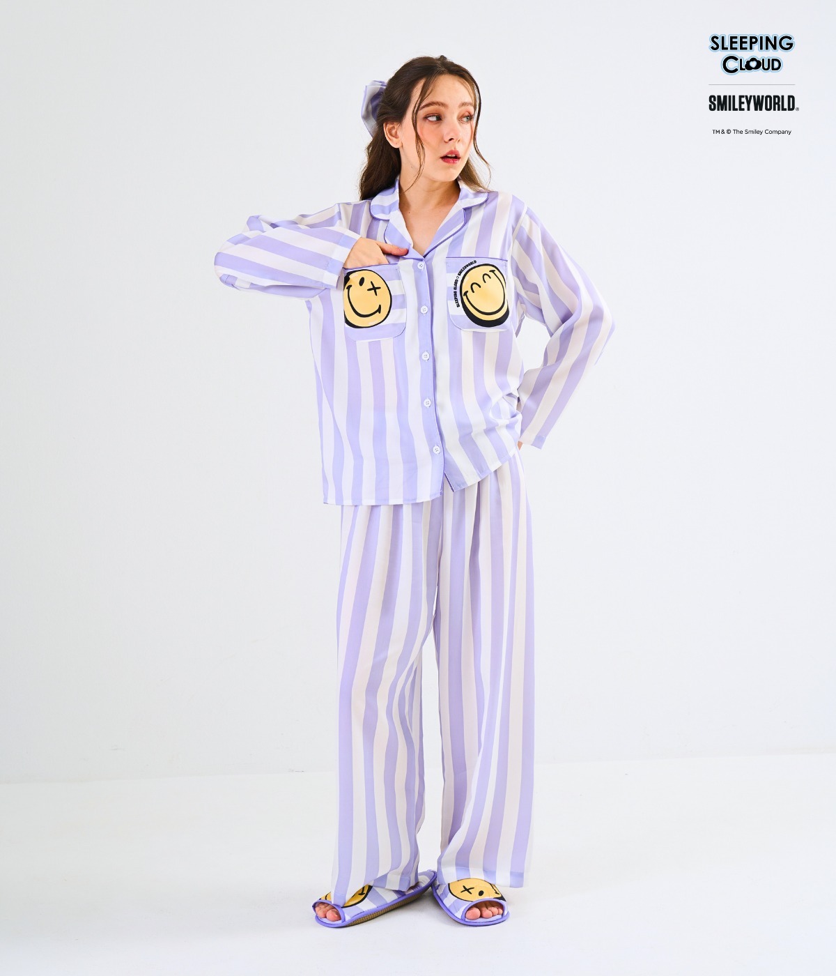 THCG0617-623 Smiley Collection Long sleeves + Pants : Purple (A23F/P)