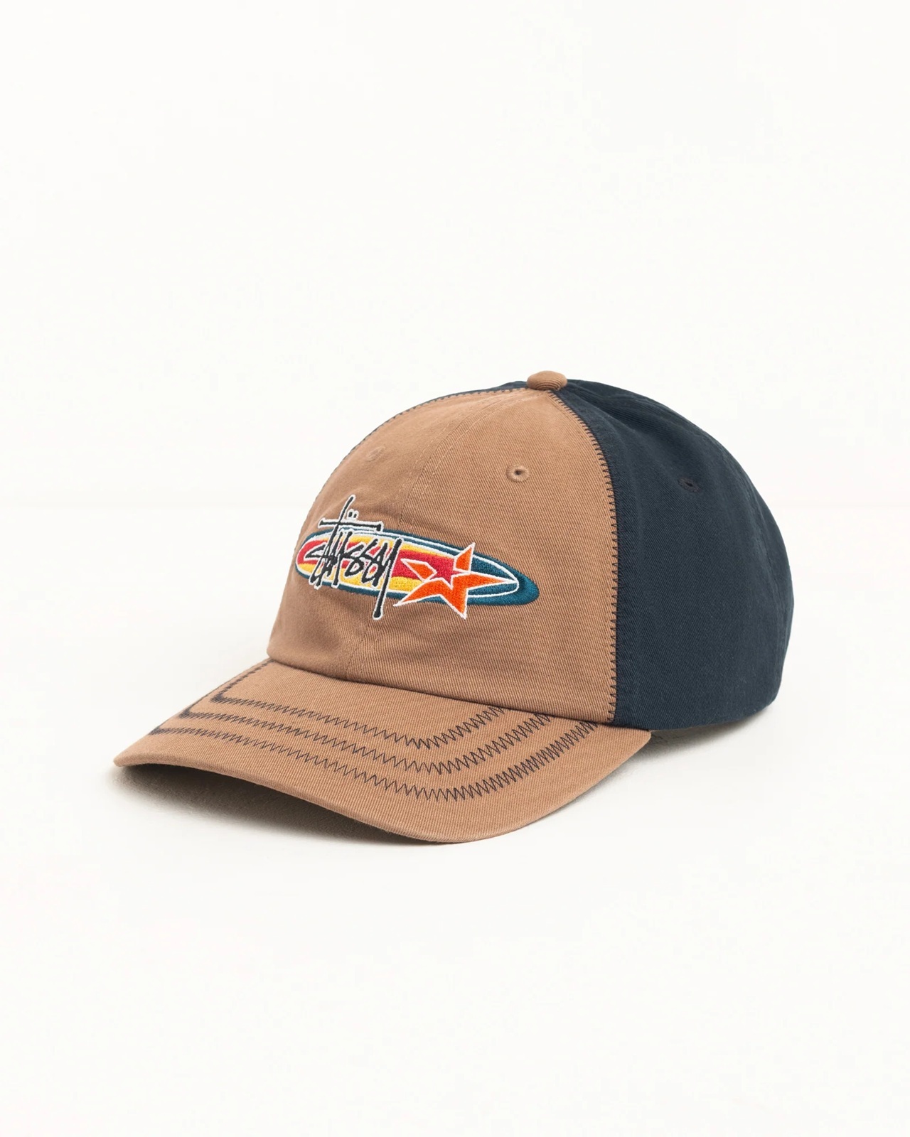 STUSSY SS26 OVAL STAR CAP | Brown