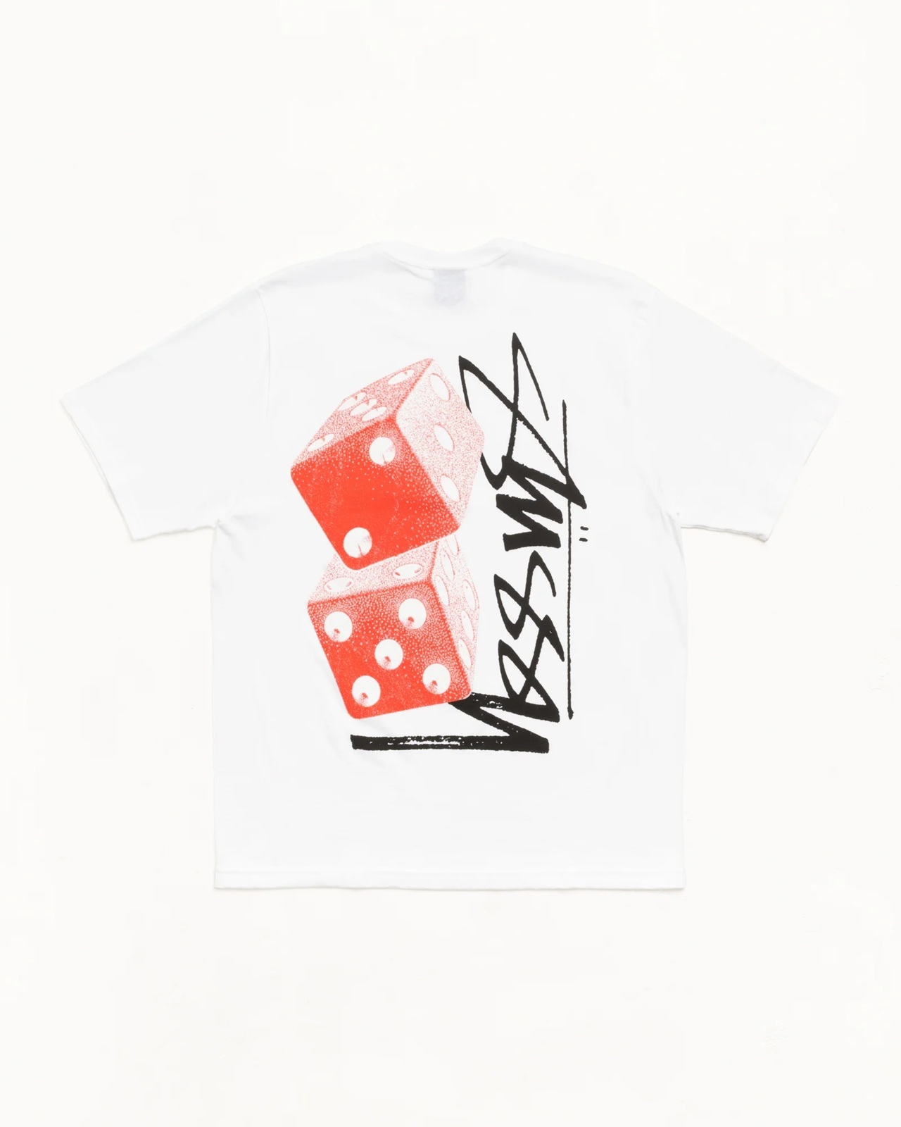 STUSSY SS26 TALL DICE TEE | WHITE