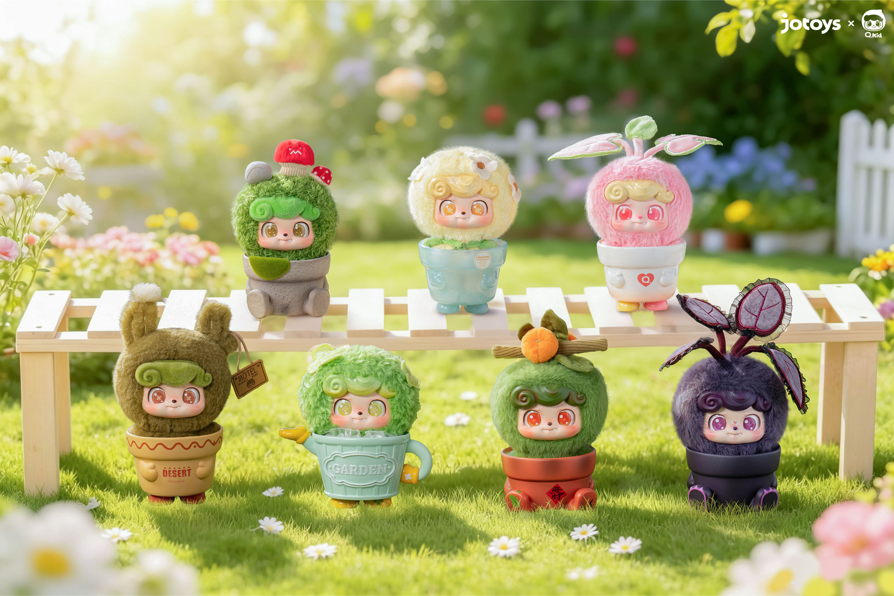 「ACG.GO」「預購」JOTOYS Q.KID HAPPY GARDEN 系列 盲盒絨毛玩偶 (整盒6入)