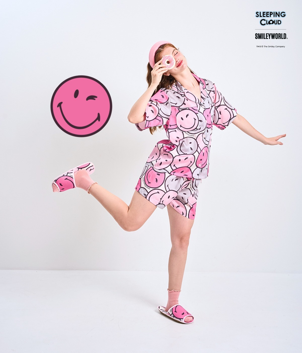 THCG0617-609 Candy Collection Short sleeves + Pants : Pink (A9F/P)