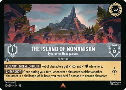 204/204·EN·12 The Island of Nomanisan - Syndrome's Headquarters (Rare)