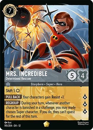 195/204·EN·12 Mrs. Incredible - Determined Rescuer (Legendary)