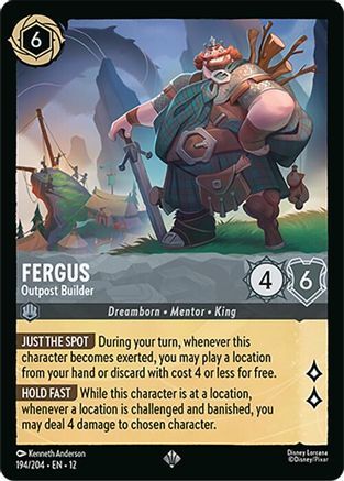 194/204·EN·12 Fergus - Outpost Builder (Super Rare)