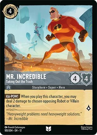 185/204·EN·12 Mr. Incredible - Taking Out the Trash (Uncommon)