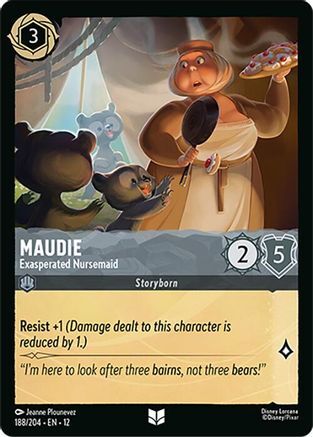 188/204·EN·12 Maudie - Exasperated Nursemaid (Uncommon)