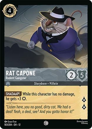 183/204·EN·12 Rat Capone - Rodent Gangster (Common)
