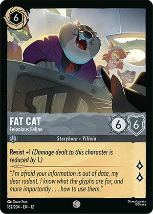 182/204·EN·12 Fat Cat - Felonious Feline (Common)