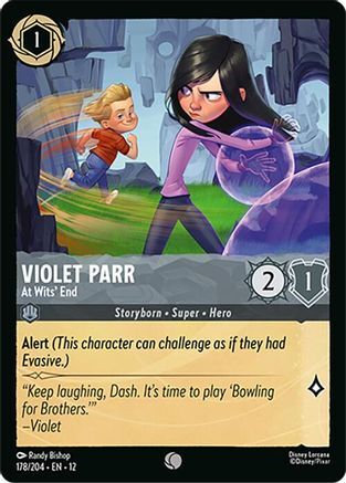 178/204·EN·12 Violet Parr - At Wits' End (Common)