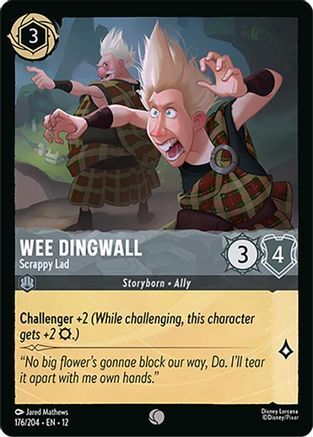 176/204·EN·12 Wee Dingwall - Scrappy Lad (Common)