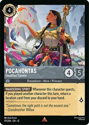 171/204·EN·12 Pocahontas - Steadfast Traveler (Rare)