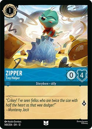 148/204·EN·12 Zipper - Tiny Helper (Uncommon)