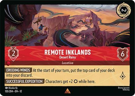 135/204·EN·12 Remote Inklands - Desert Ruins (Rare)