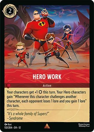 132/204·EN·12 Hero Work (Rare)