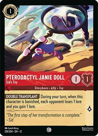 128/204·EN·12 Pterodactyl Janie Doll - Sid's Toy (Common)