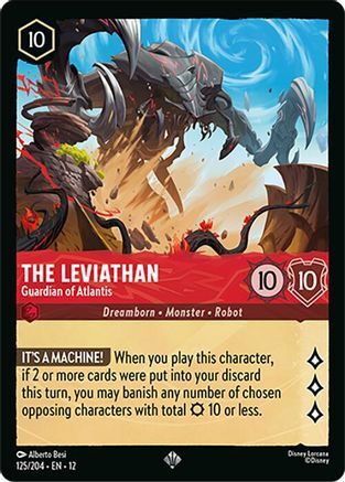 125/204·EN·12 The Leviathan - Guardian of Atlantis (Super Rare)